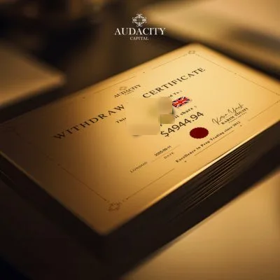 Audacity Capital payout certificate