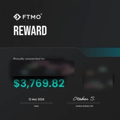 FTMO payout certificate